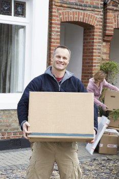 Movers helping with a residential move in Blackwall