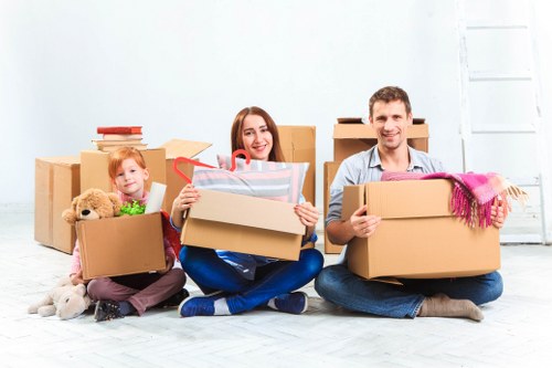 Removal van service supporting a Blackwall flat move