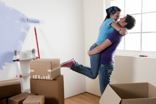 Removal truck hire service for residential moves in Blackwall near modern apartment buildings