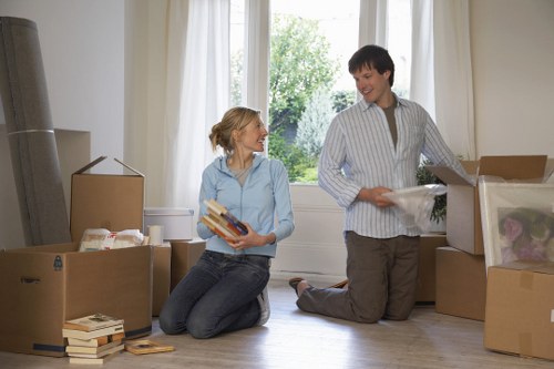 Local movers handling office equipment in Blackwall