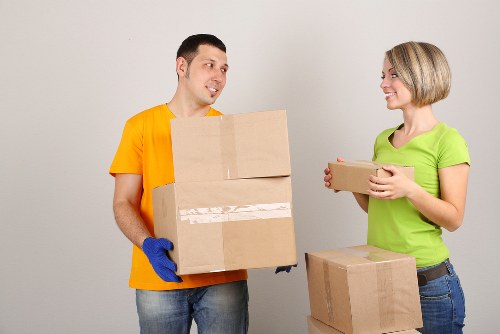Professional moving van service in Blackwall Docklands area