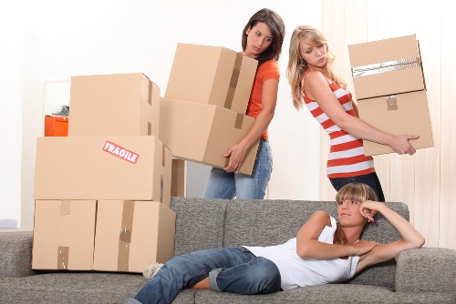 Reliable man with van Blackwall service handling a residential move